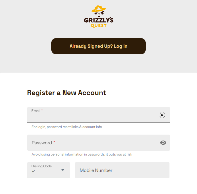grizzlysquest_casino_Register